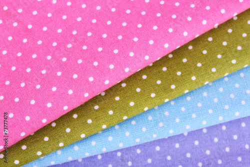 Colorful napkins close-up background