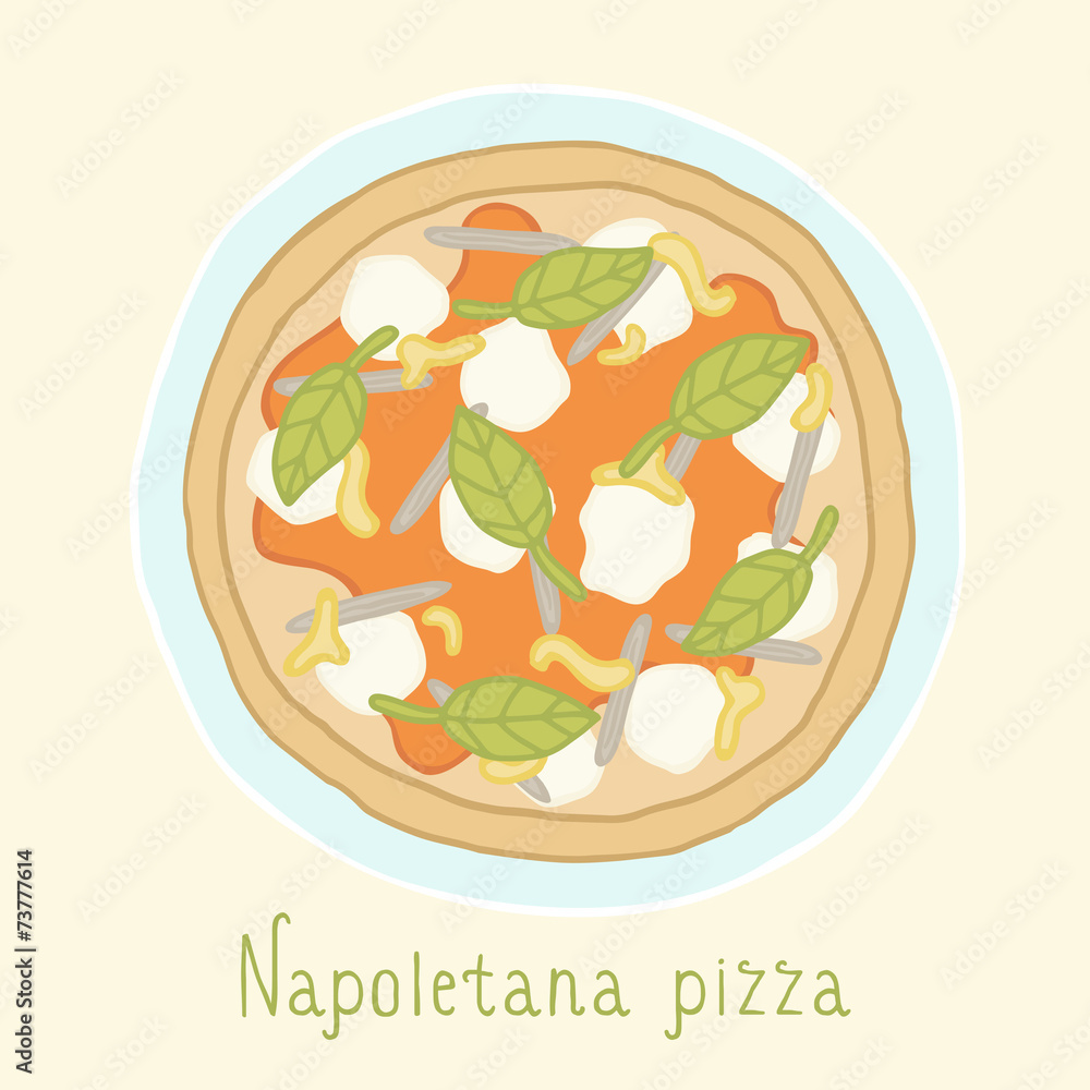 Napoletana pizza. Napoletana pizza.