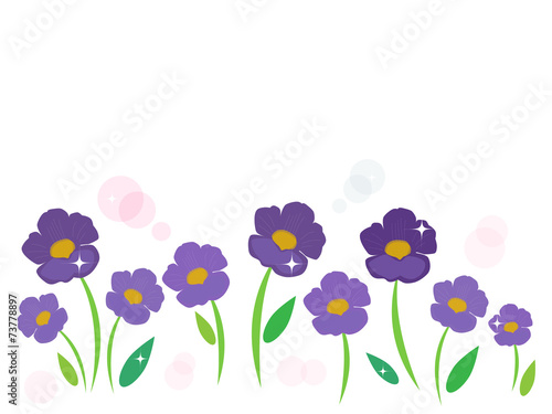 Fototapeta Naklejka Na Ścianę i Meble -  Purple flower vector background