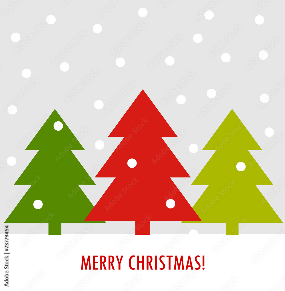 Christmas tree card Christmas tree card