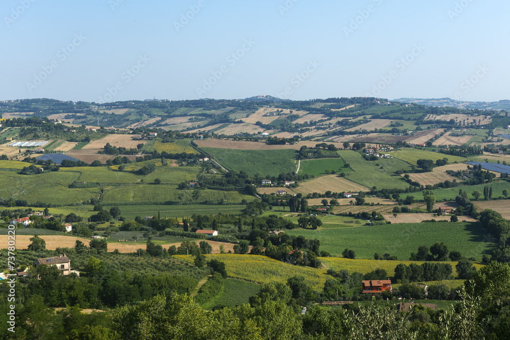 Summer landscape from Osimo (Marches) Summer landscape from Osimo (Marches)
