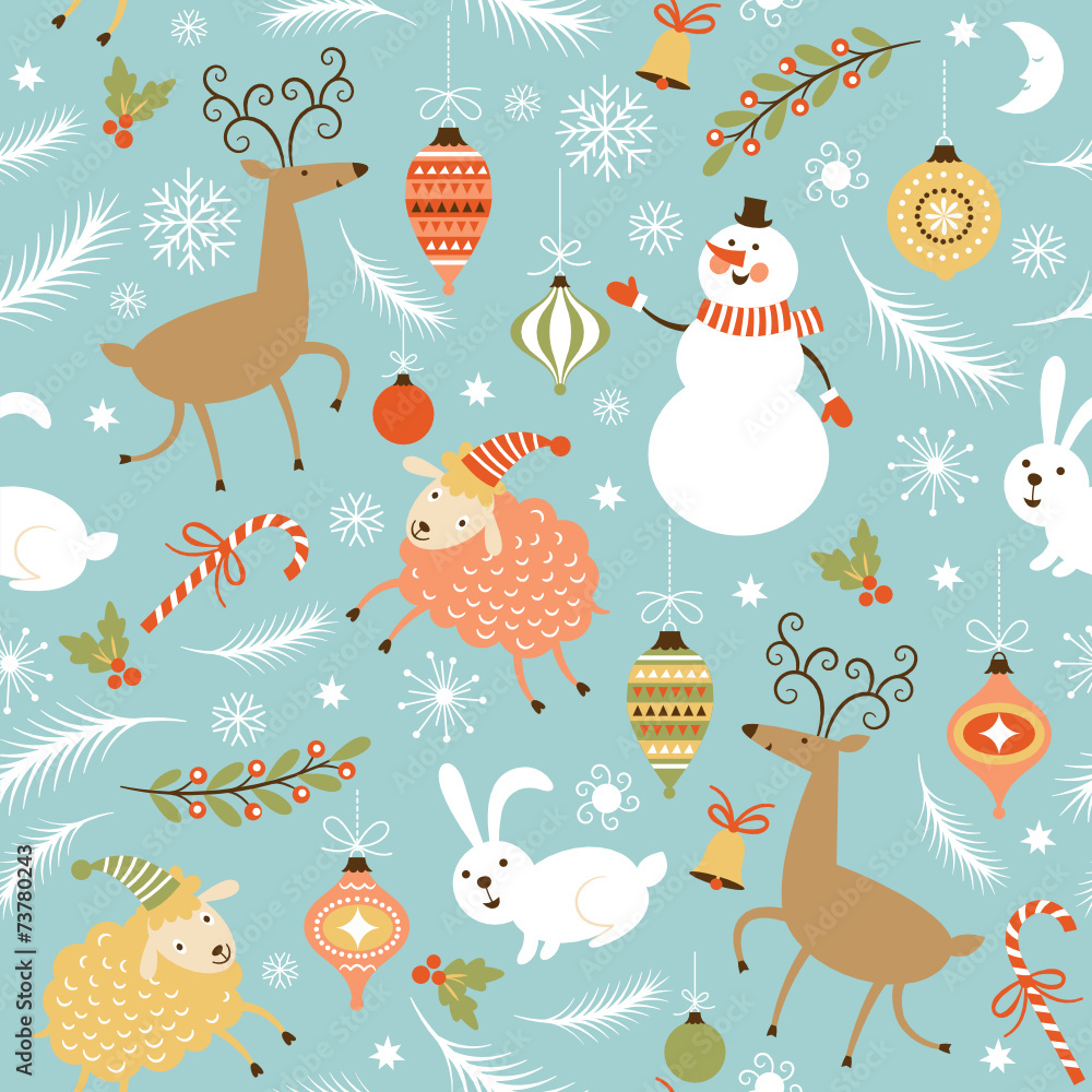 seamless Christmas and New Year's background seamless Christmas and New Year's background