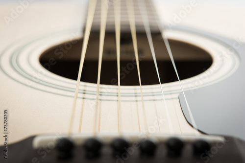 Detail closeup of classic guitar