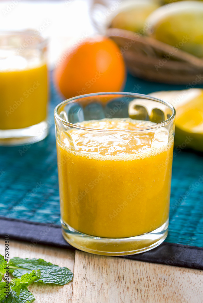 Fototapeta premium Mango and Orange smoothie