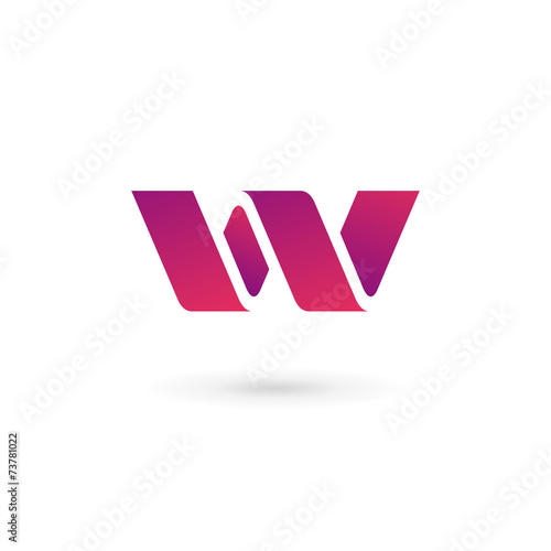 Letter W logo icon design template elements