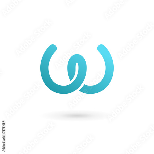 Letter W logo icon design template elements