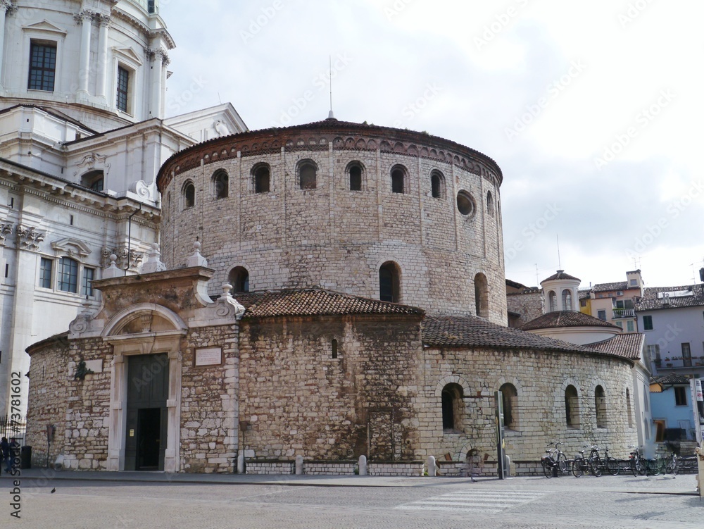 The old dome of Brescia in Italy