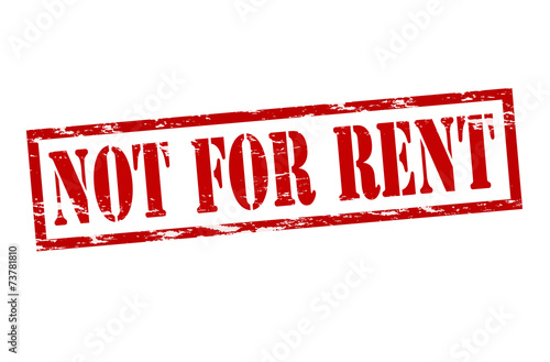 Not for rent