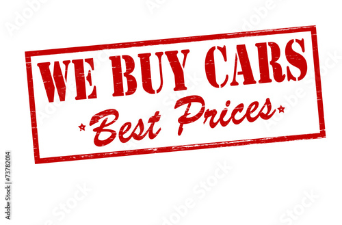 We buy cars