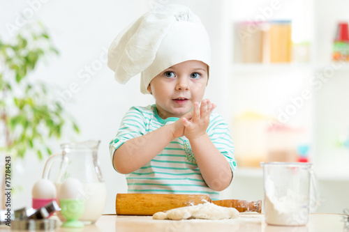little baker child girl in ...