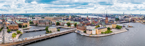 Photography Ppanorama of the Old Town  in Stockholm, Sweden