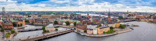 Photography Ppanorama of the Old Town  in Stockholm, Sweden