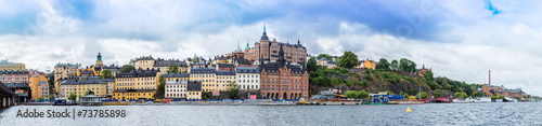 Ppanorama of the Old Town in Stockholm, Sweden