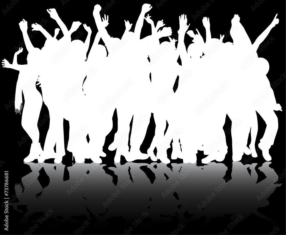 Happy dancing people Happy dancing people