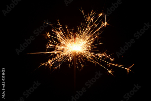 Burning christmas sparkler