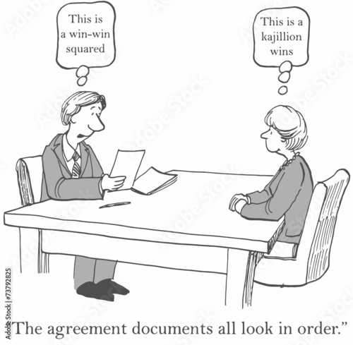 'This is a win-win squared.'  "The agreement documents..."
