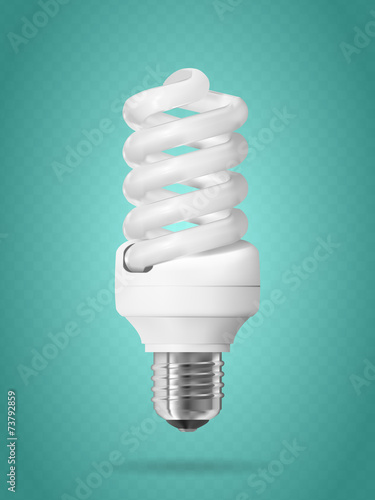 Energy saving light bulb.