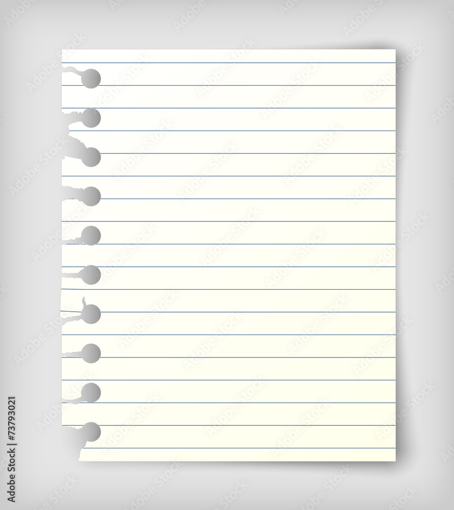 Obraz premium Small note paper sheet