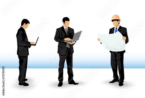 businessman silhouettes