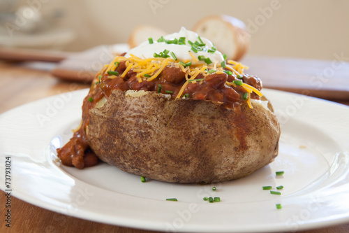 Baked Potato with Chili