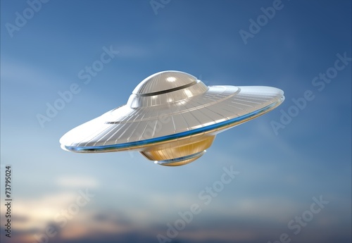 Fototapeta Naklejka Na Ścianę i Meble -  Unidentified Flying Object in sky