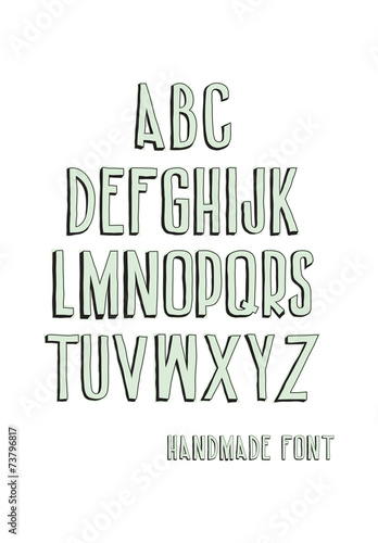 Vintage alphabetic fonts
