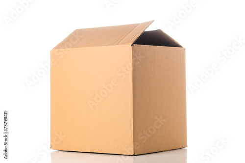 Cardboard box closeup