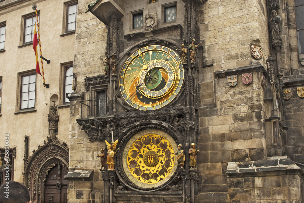 Obraz premium Astronomical clock at the Old Town City Hall in Prague