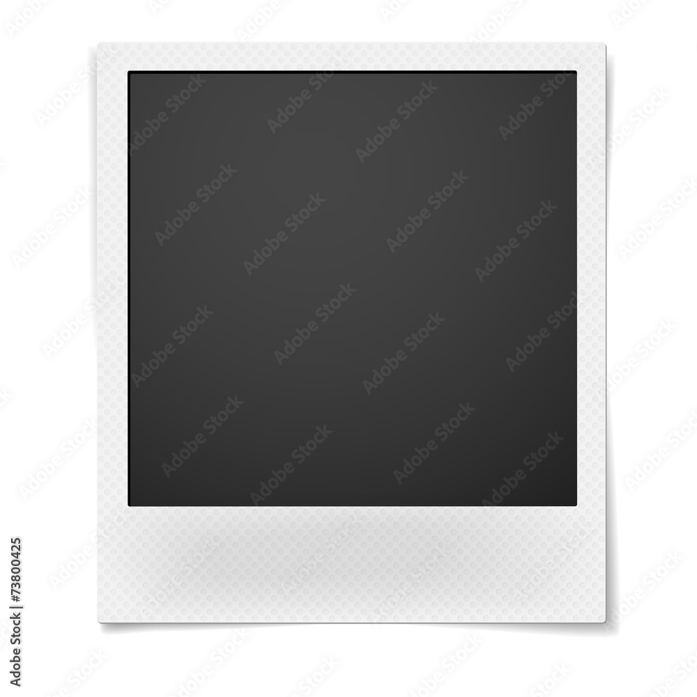 Polaroid photo frame isolated on white background - obrazy, fototapety, plakaty 