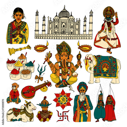 India sketch set