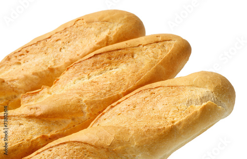 Three French baguette