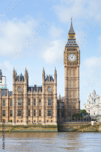 House of Parliament and Big Ben in London