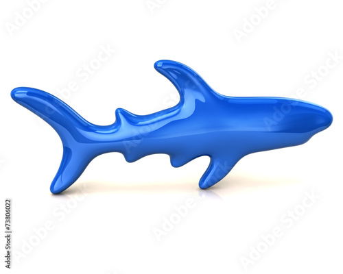 Illustration of blue shark