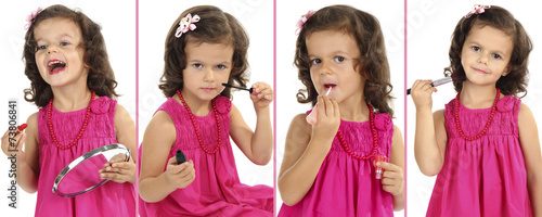 Cute little child collage