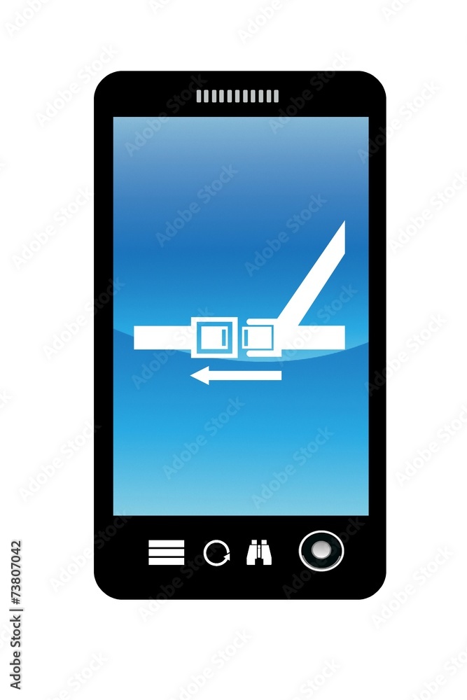 Ceinture de sécurité dans un téléphone mobile Ceinture de sécurité dans un téléphone mobile