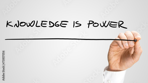Quadro su tela Knowledge is power