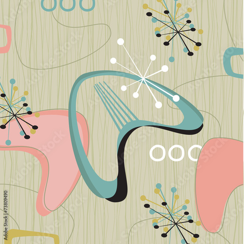 Retro Barkcloth-inspired Design