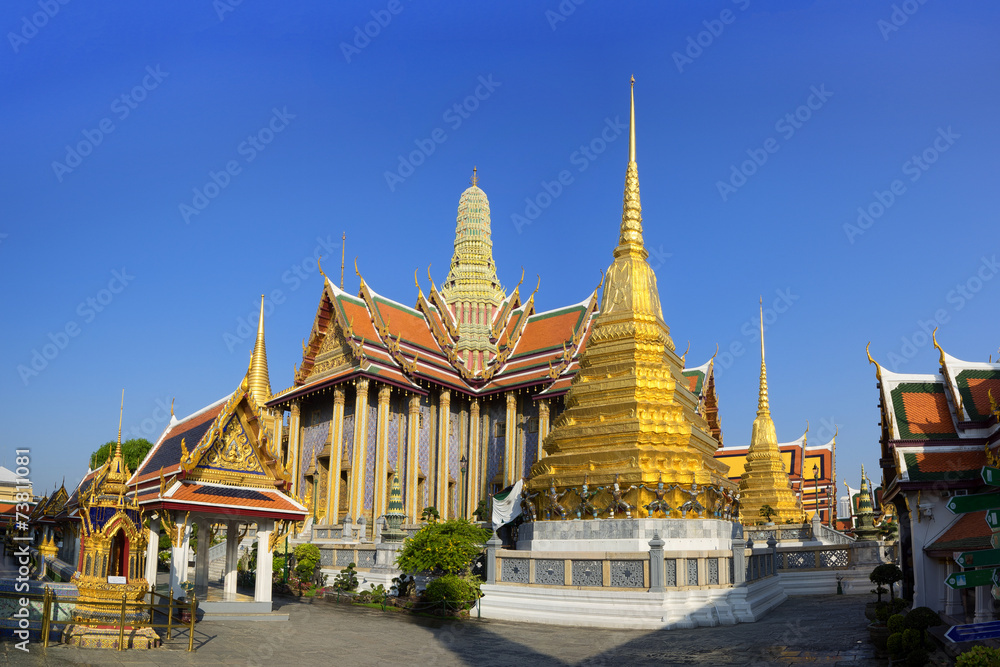 Wat Phra Kaeo, Temple of the Emerald Buddha Bangkok, Asia Thaila