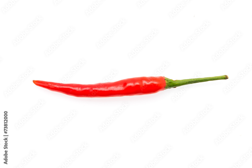 Chilli isolated on white Chilli isolated on white