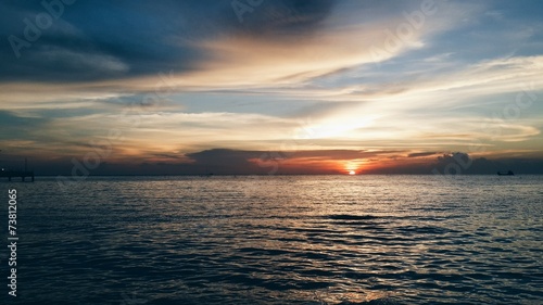 Beautiful ocean sunset