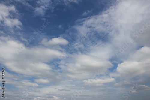 Cloudy blue sky abstract background © photoraidz
