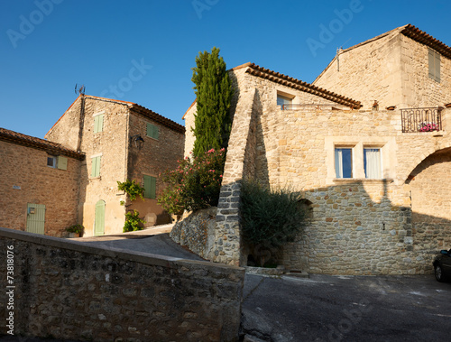 Old houses in Provence village Grambois © ecobo