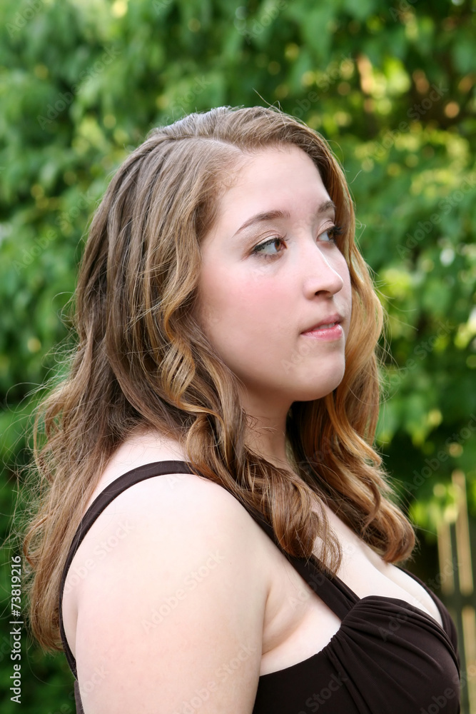 Fototapeta premium Tense Prom Girl