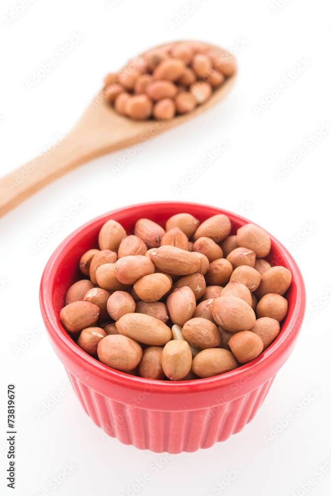 Peanut isolated on white background Peanut isolated on white background