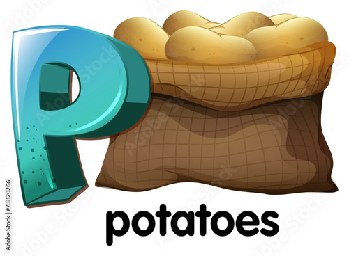 A letter P for potatoes
