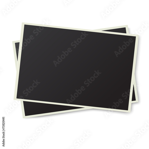 Two photo frames isolated