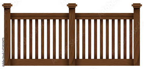 A wooden fence