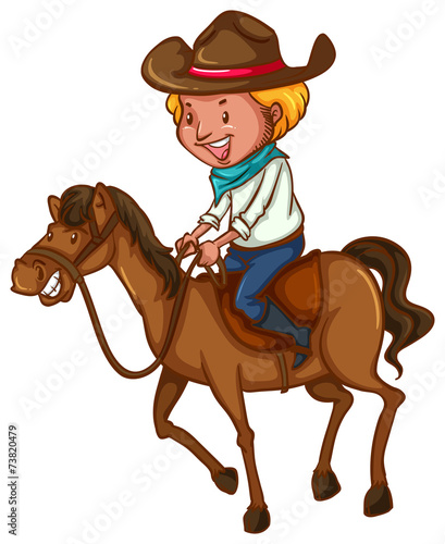 A young cowboy