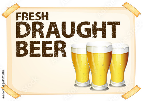 Glasses of beer