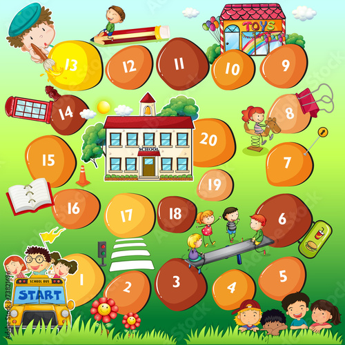 Board game theme for children